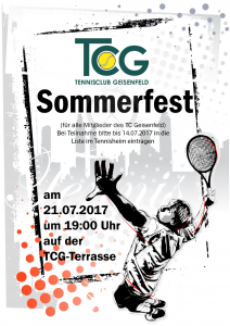 Sommerfest Erwachsene @ TCG Terrasse | Geisenfeld | Bayern | Deutschland