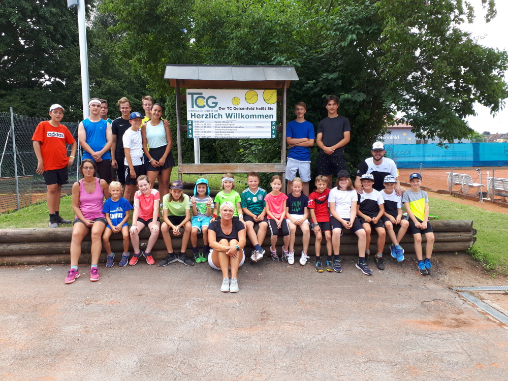 Viel Tennis, Spaß und verschiedene Aktionen beim Jugend-Sommercamp des TC Geisenfeld vom 31.07. bis 03.08.2019